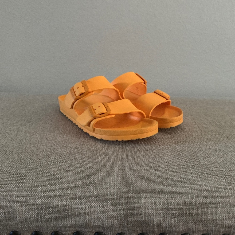 Orange Birkenstocks